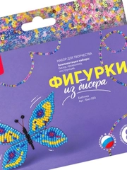 Плетение бисером для детей Фигурки из бисера Бабочка Lori Лори поделки своими руками игры