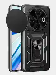 Черный чехол противоударный kick с защитой камеры для Tecno Spark 30C