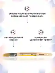 Кисти малярные для краски набор 10, 15 и 20 мм, 3 шт