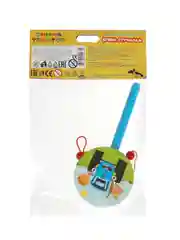 Игрушка для детей Буратино Синий трактор Бубен-стучалка, деревянная