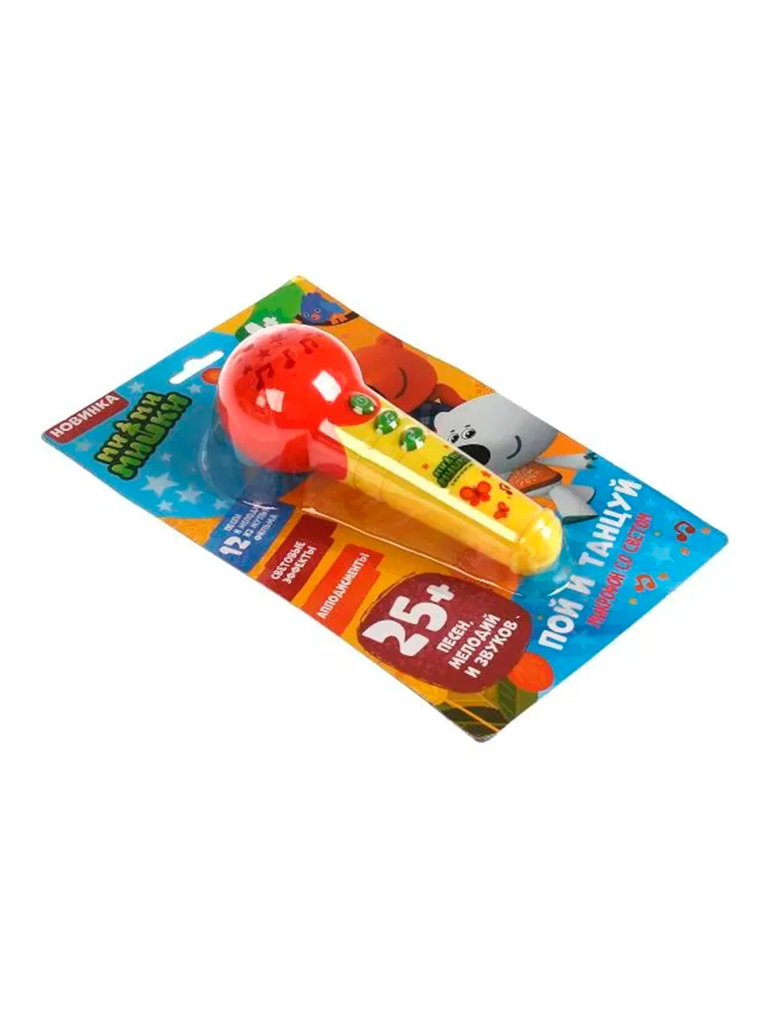 Музыкальный микрофон УМКА Ми-ми-мишки, 16 х 6 х 6 см