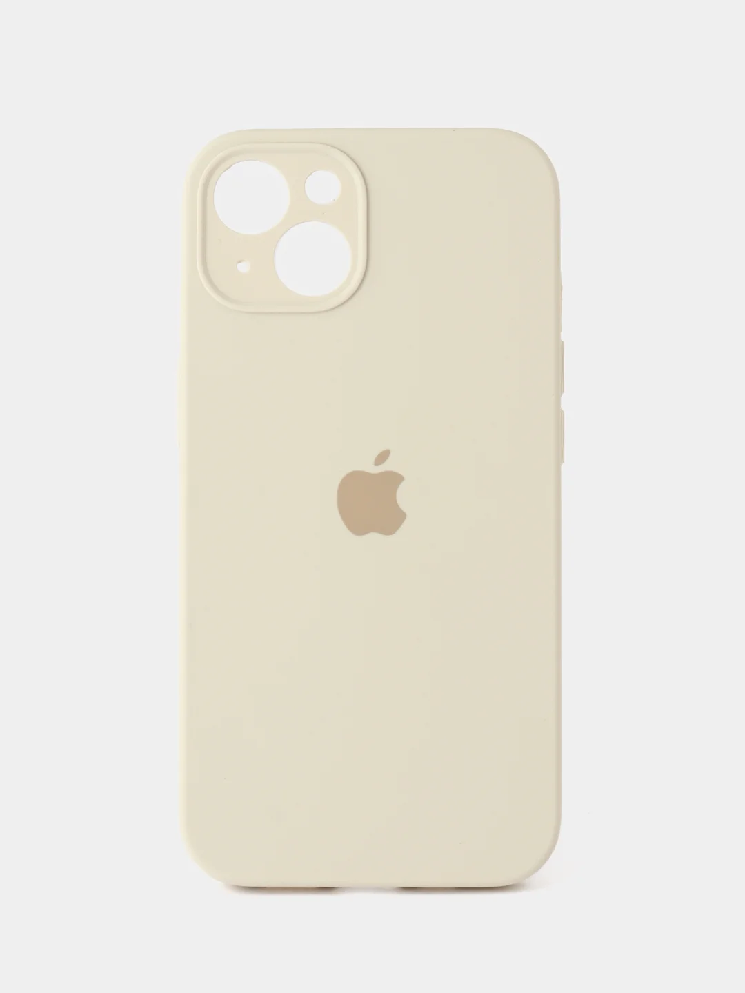 Бежевый чехол на IPhone, Айфон 13, силиконовый