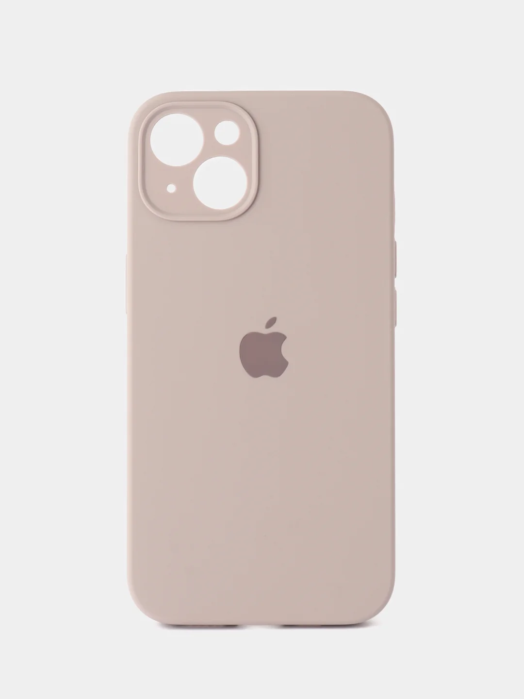 Бежевый меланж чехол на IPhone, Айфон 13, силиконовый