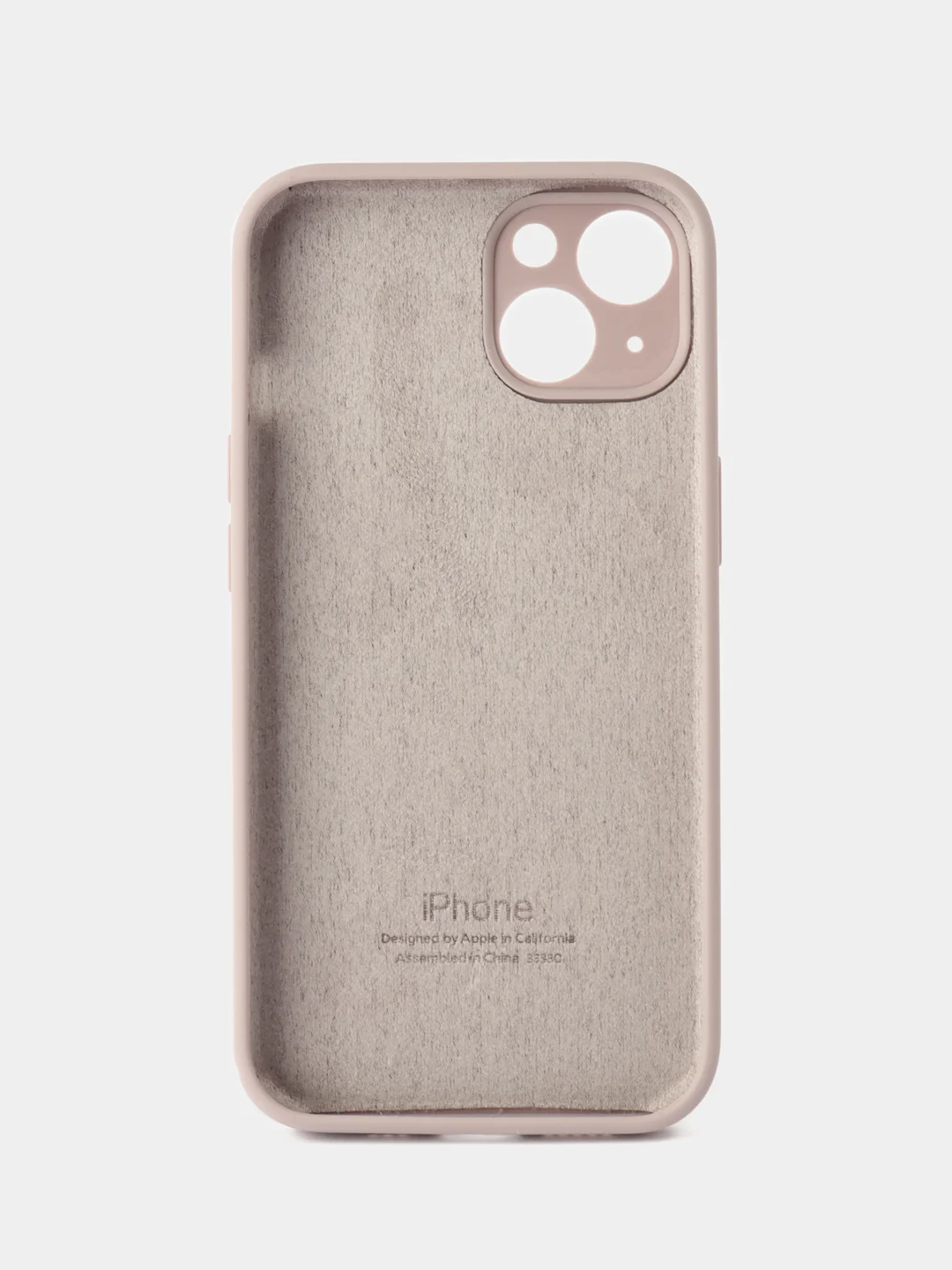 Бежевый меланж чехол на IPhone, Айфон 13, силиконовый