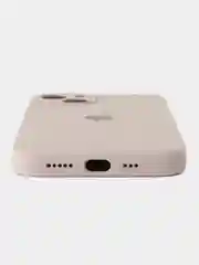 Бежевый меланж чехол на IPhone, Айфон 13, силиконовый