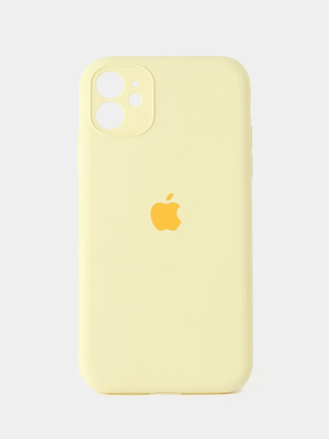 Светло-жёлтый чехол iphone, Айфон 11 силиконовый