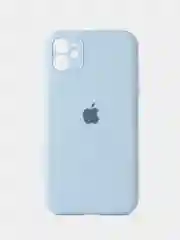 Светло-синий чехол iphone, Айфон 11 силиконовый