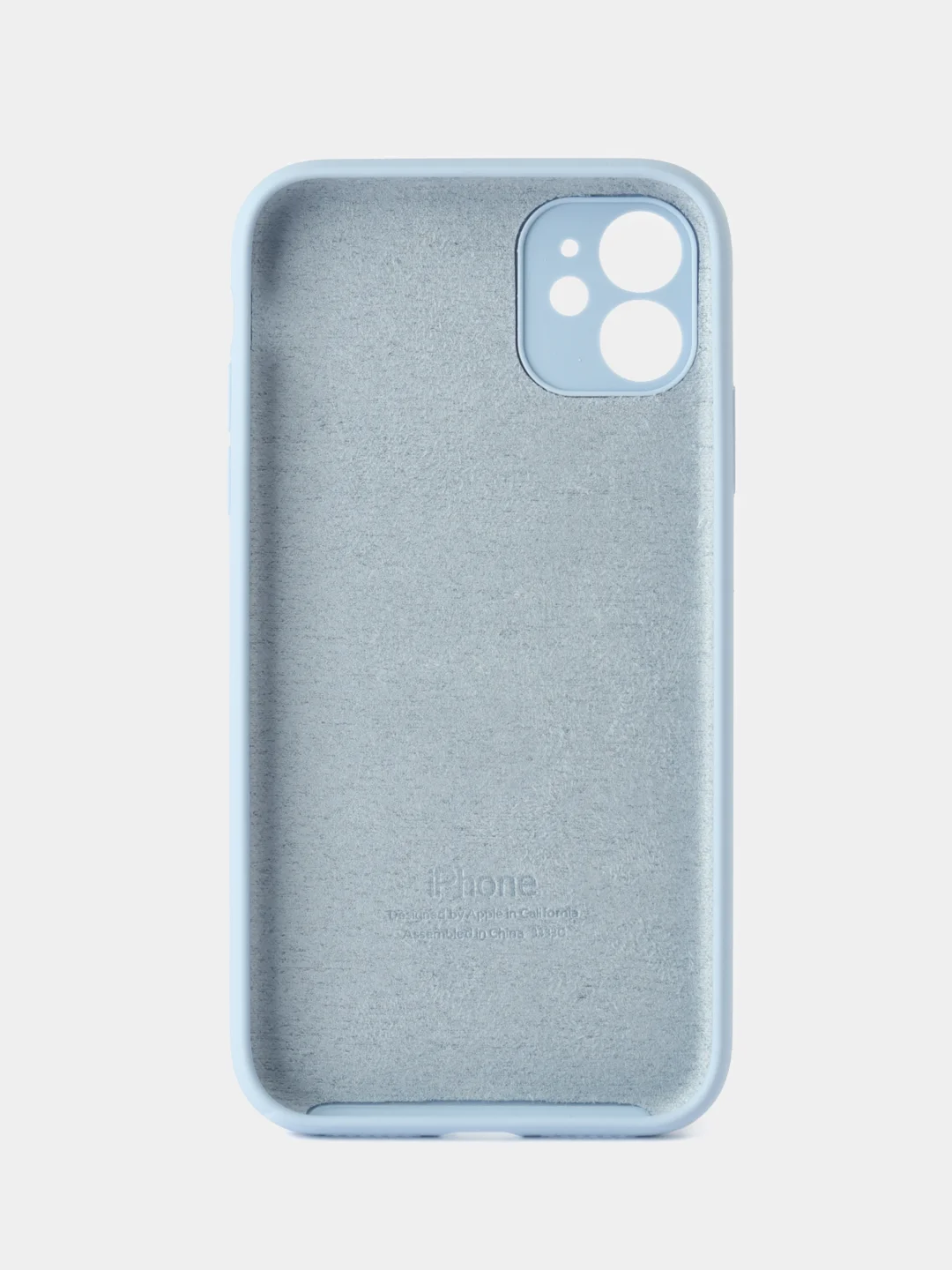Светло-синий чехол iphone, Айфон 11 силиконовый