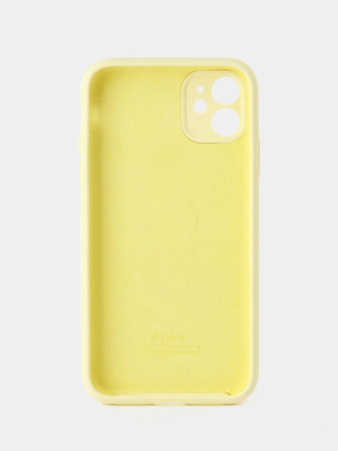 Светло-жёлтый чехол iphone, Айфон 11 силиконовый