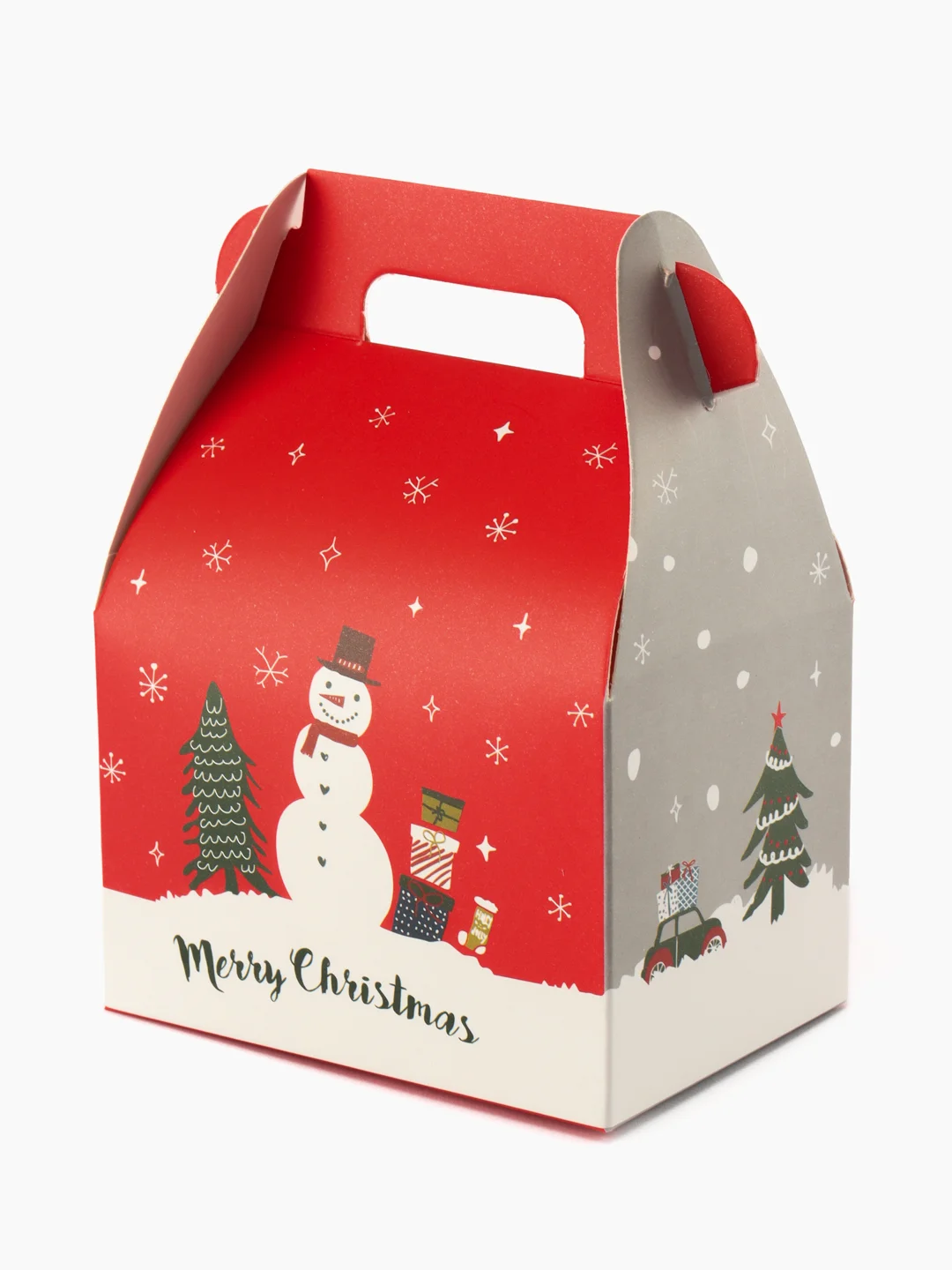 Алый новогодняя подарочная коробка 3ШТ. Merry Christmas, рождественские подарочные коробки