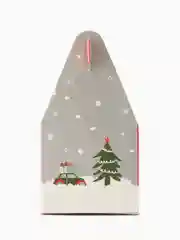Алый новогодняя подарочная коробка 3ШТ. Merry Christmas, рождественские подарочные коробки