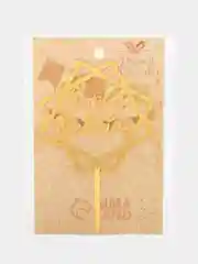 Топпер "Happy Birthday", геометрия, золото, Дарим Красиво