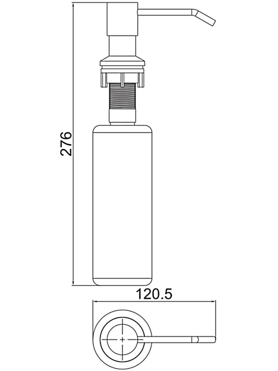 Угольный дозатор врезной Ledeme L405