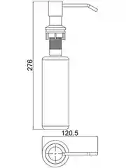 Угольный дозатор врезной Ledeme L405