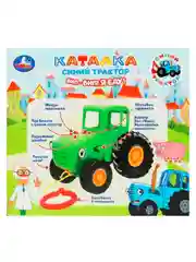 Развивающая игрушка-каталка УМКА Синий Трактор, 12 х 10 х 6 см
