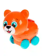 Развивающая музыкальная игрушка УМКА Каталка-мишка, 8 х 15 х 6 см