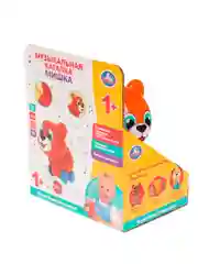 Развивающая музыкальная игрушка УМКА Каталка-мишка, 8 х 15 х 6 см