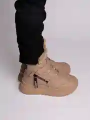 Бежевый ботинки для мальчиков зимние, 33-38