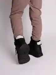Черный ботинки для мальчиков зимние, 33-38