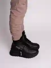 Черный ботинки для мальчиков зимние, 33-38