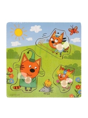 Деревянная игрушка-вкладыши ТМ Буратино Три кота. Веселая прогулка, 3+