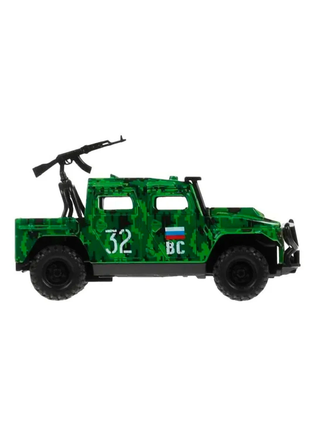 Металлическая модель ТехноПарк Военный внедорожник, 12 см