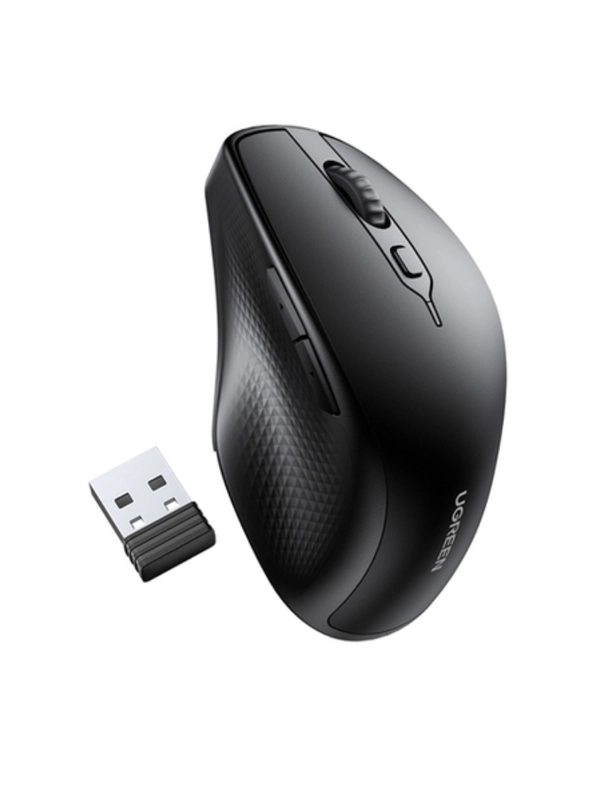 Беспроводная мышь Ugreen MU101 (90395) Ergonomic Contoured-Shape Design  Mouse - Black