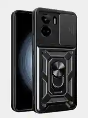 Черный чехол противоударный kick с защитой камеры для Honor 90 Lite