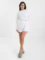 Пижама женская, кофта с длинным рукавом и шорты