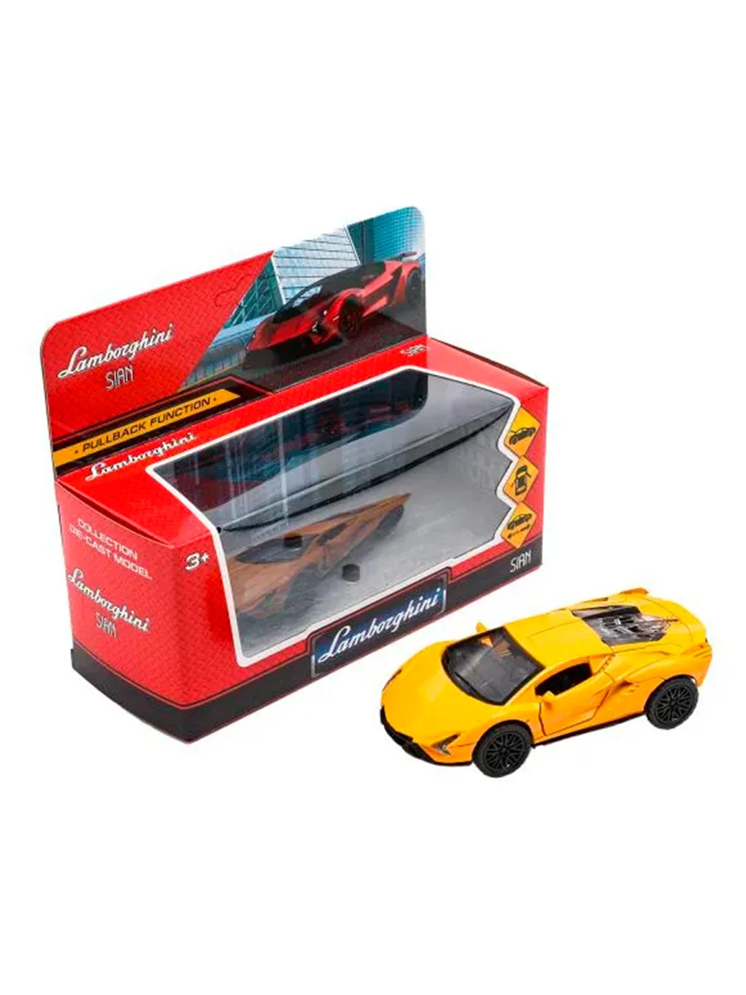 Металлическая модель ТехноПарк Lamborghini Sian, 12 см