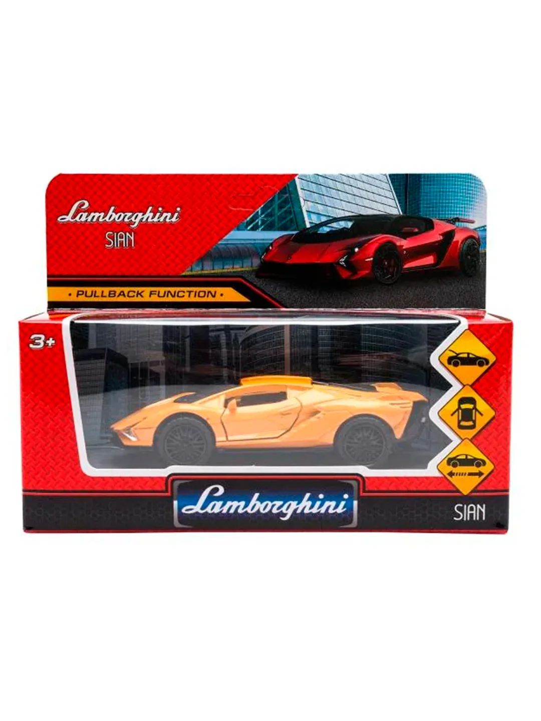 Металлическая модель ТехноПарк Lamborghini Sian, 12 см