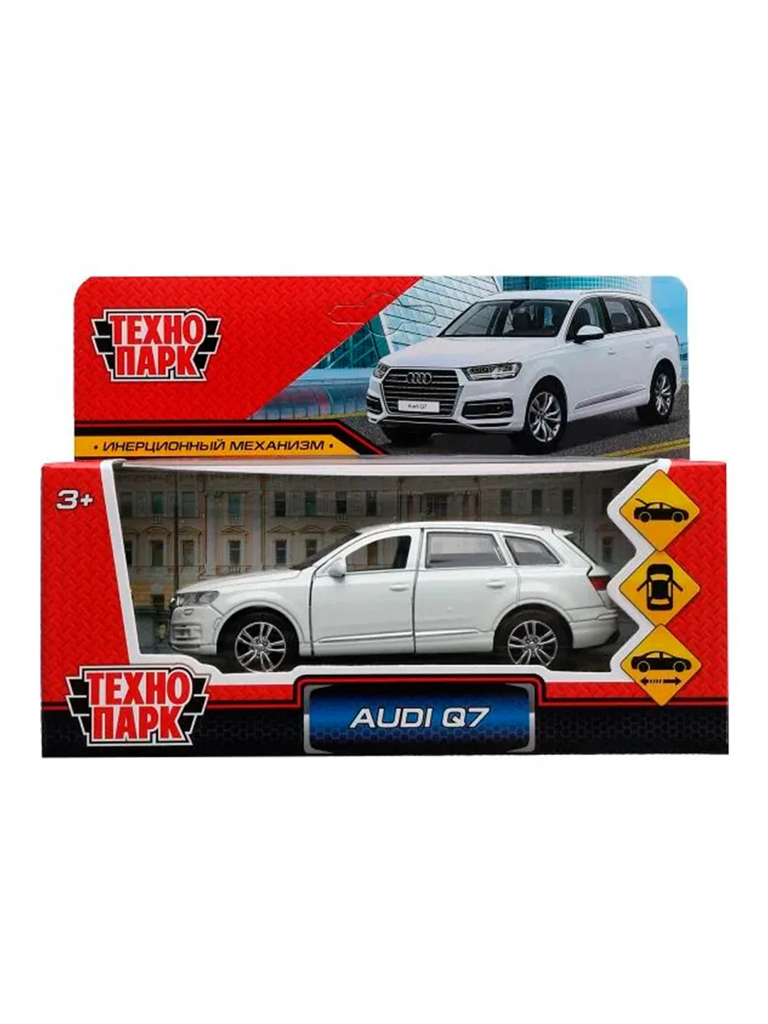 Металлическая инерционная модель Технопарк Audi Q7, 12 см