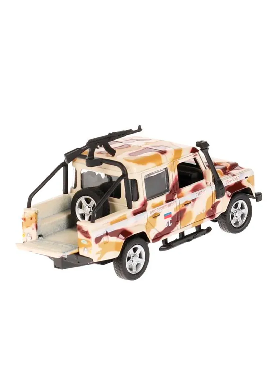 Металлическая модель ТехноПарк Land Rover Defender 110 Pick-up, 12 см