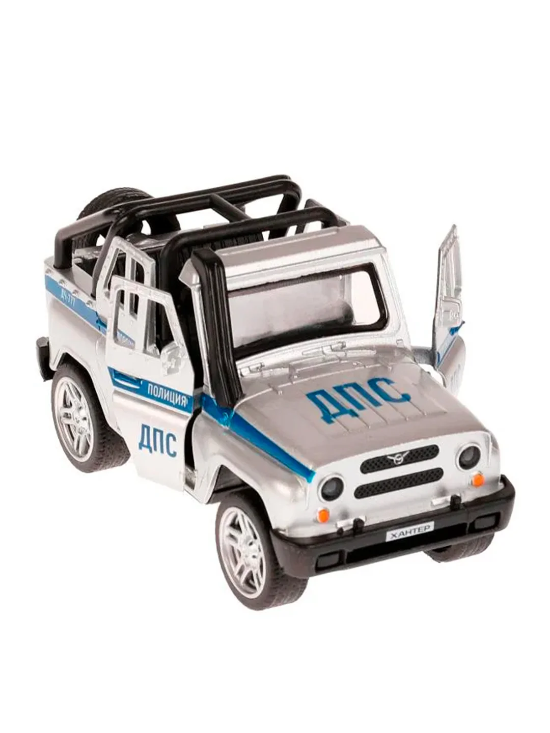 Металлическая инерционная модель ТехноПарк УАЗ Hunter. Полиция, 11,5 см