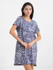 Индиго туника женская, легкая,  LILIANS