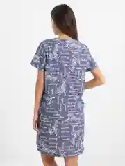 Индиго туника женская, легкая,  LILIANS