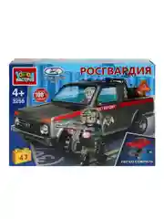Конструктор Город мастеров Росгвардия Lada 4х4 пикап, 43 детали
