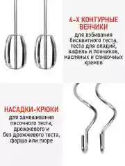 Черный миксер CHEF PRO CF-MX1300A черный жемчуг