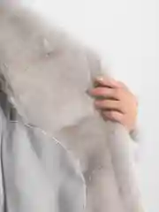 Шуба укороченная, женская, оверсайз, косуха, авиатор, полушубок