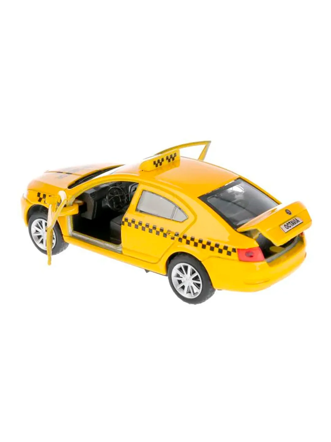 Машинка ТехноПарк "Skoda Octavia Такси", 12 см