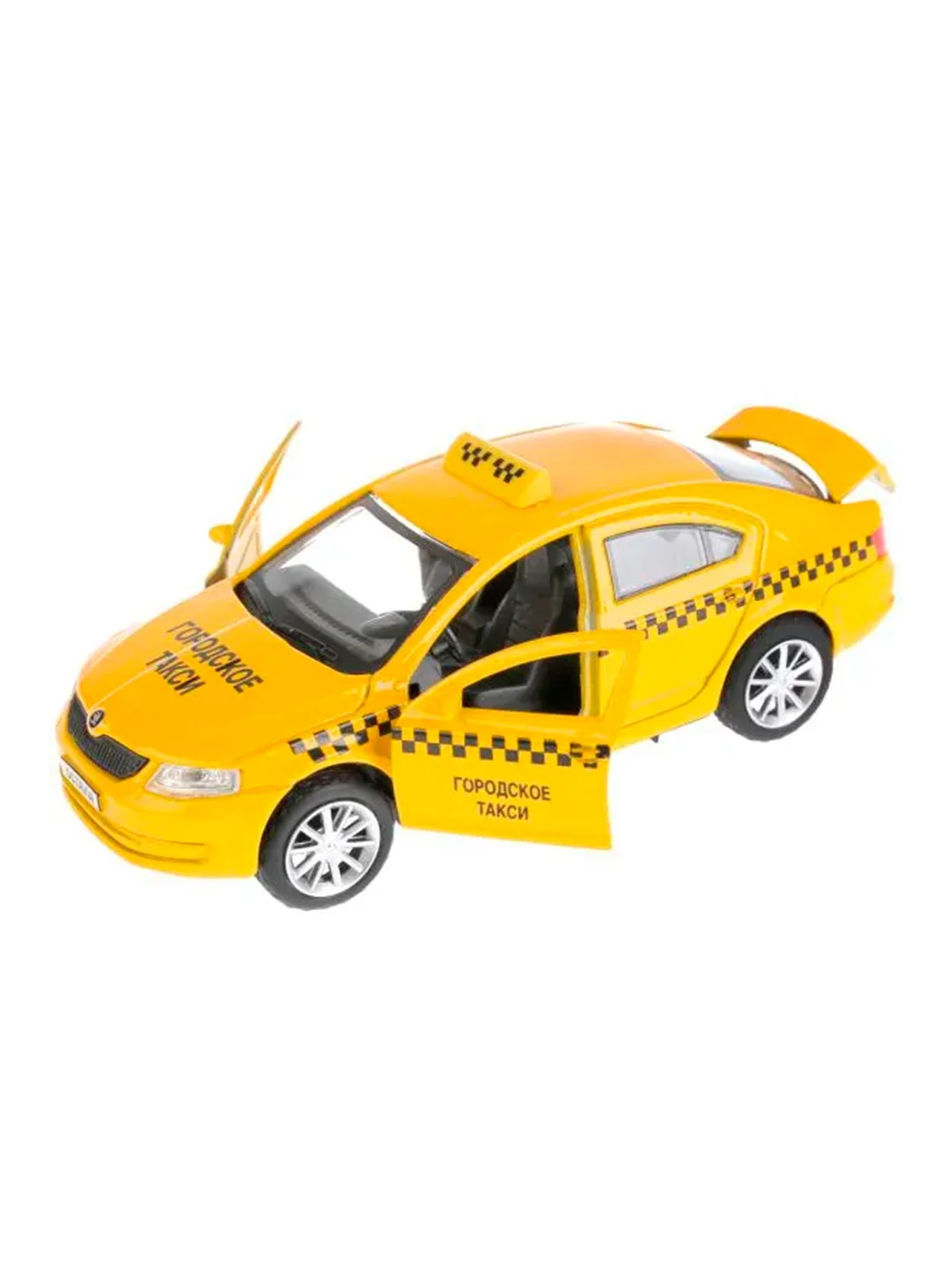 Машинка ТехноПарк "Skoda Octavia Такси", 12 см