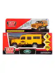 Коллекционная металлическая машина Технопарк Land Rover Defender Сафари, длина 12 см