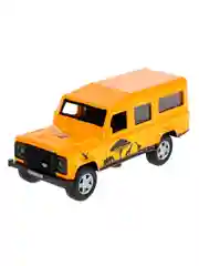 Коллекционная металлическая машина Технопарк Land Rover Defender Сафари, длина 12 см