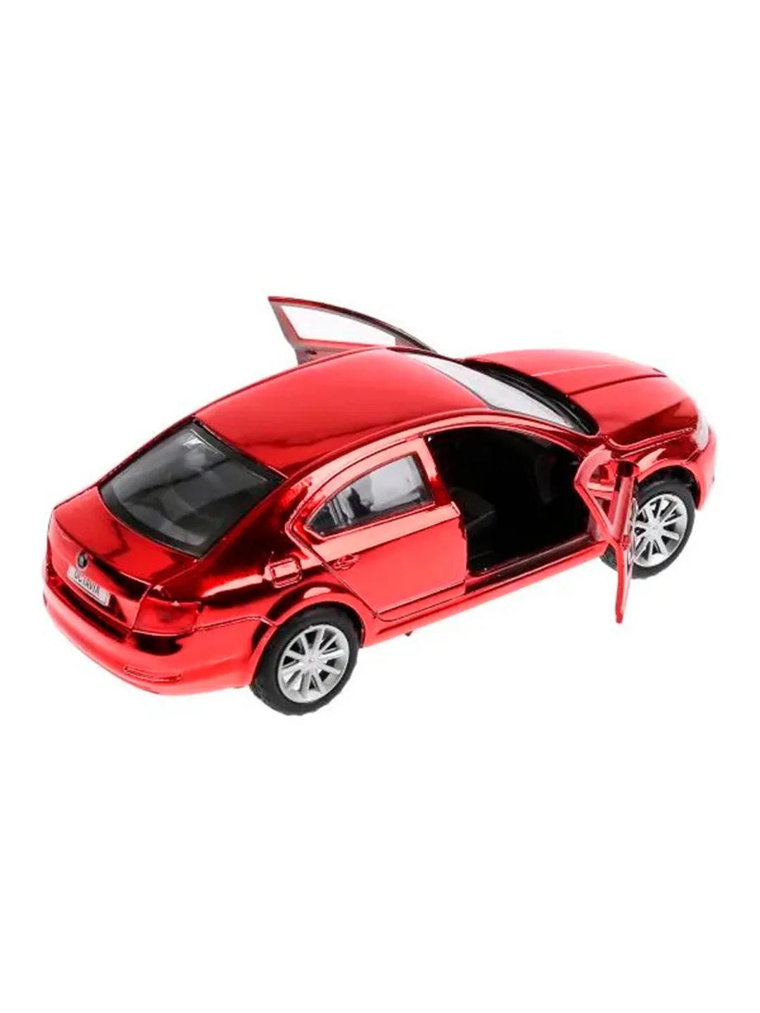 Металлическая модель ТехноПарк Skoda Octavia. Хром, 12 см