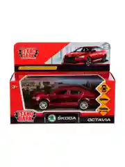 Металлическая модель ТехноПарк Skoda Octavia. Хром, 12 см