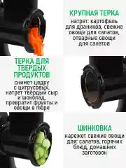 Черный мясорубка электрическая MARTA MT-MG2029C с насадками 2800Вт, темный агат