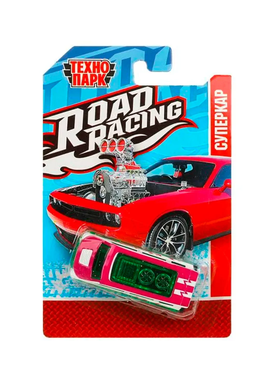 Металлическая модель ТехноПарк Road Racing. Суперкар, 7,5 см