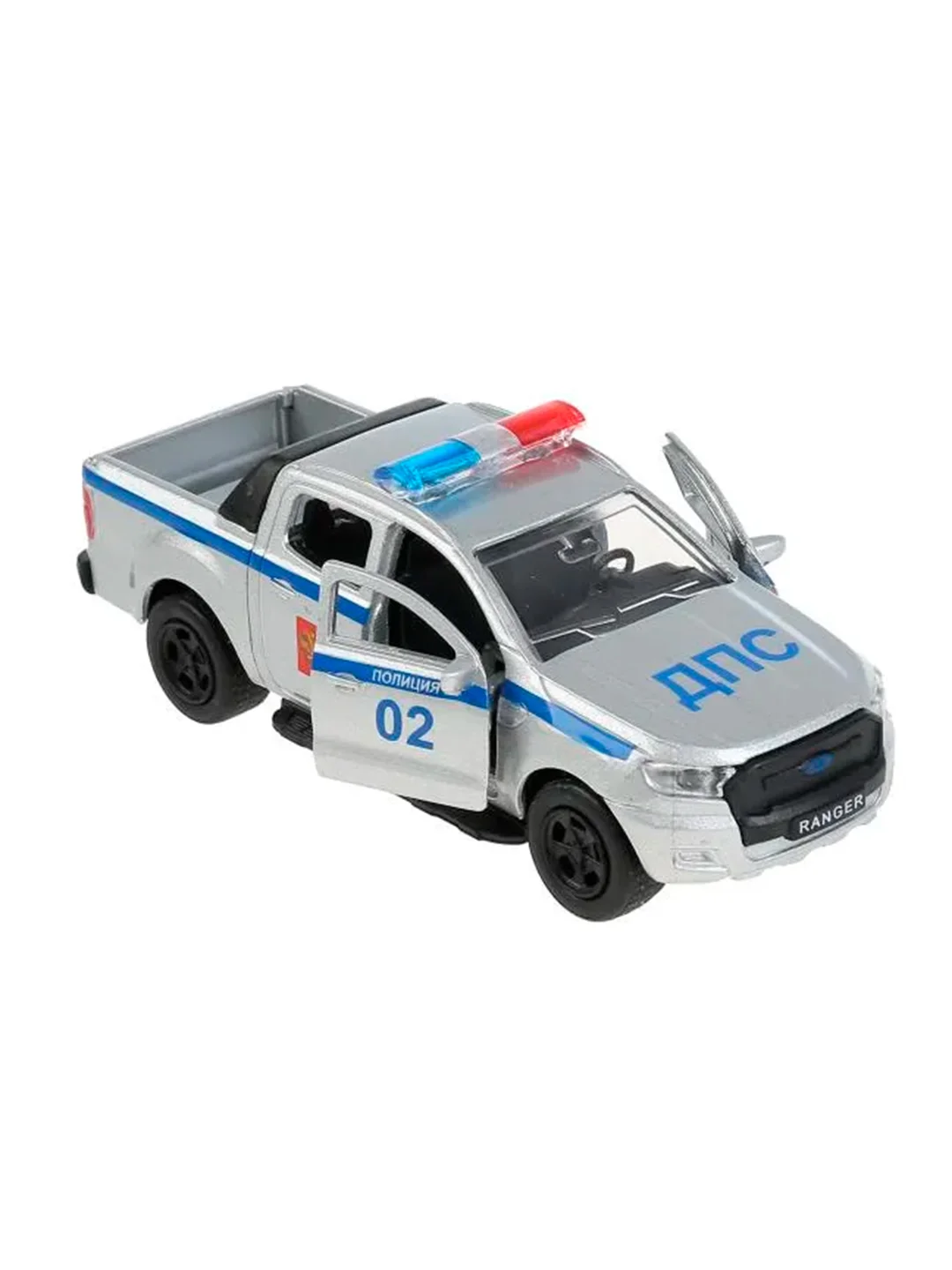 Металлическая модель ТехноПарк Ford Ranger. Полиция, 12 см