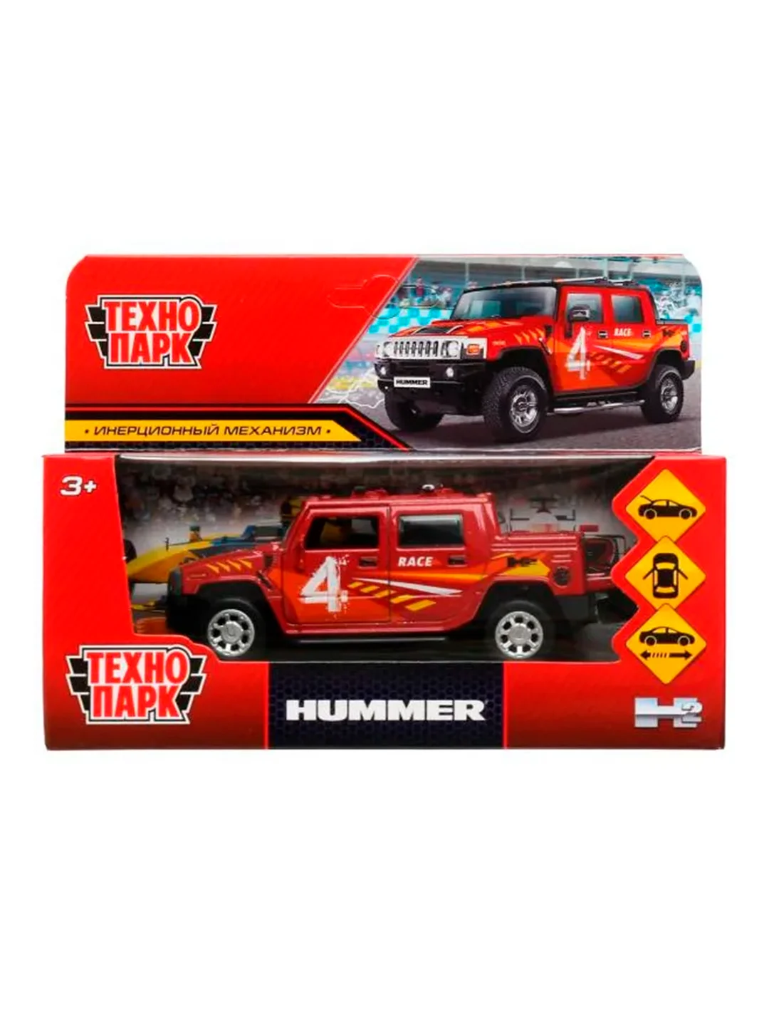 Металлическая модель ТехноПарк Hummer H2 Pickup Спорт, 12 см