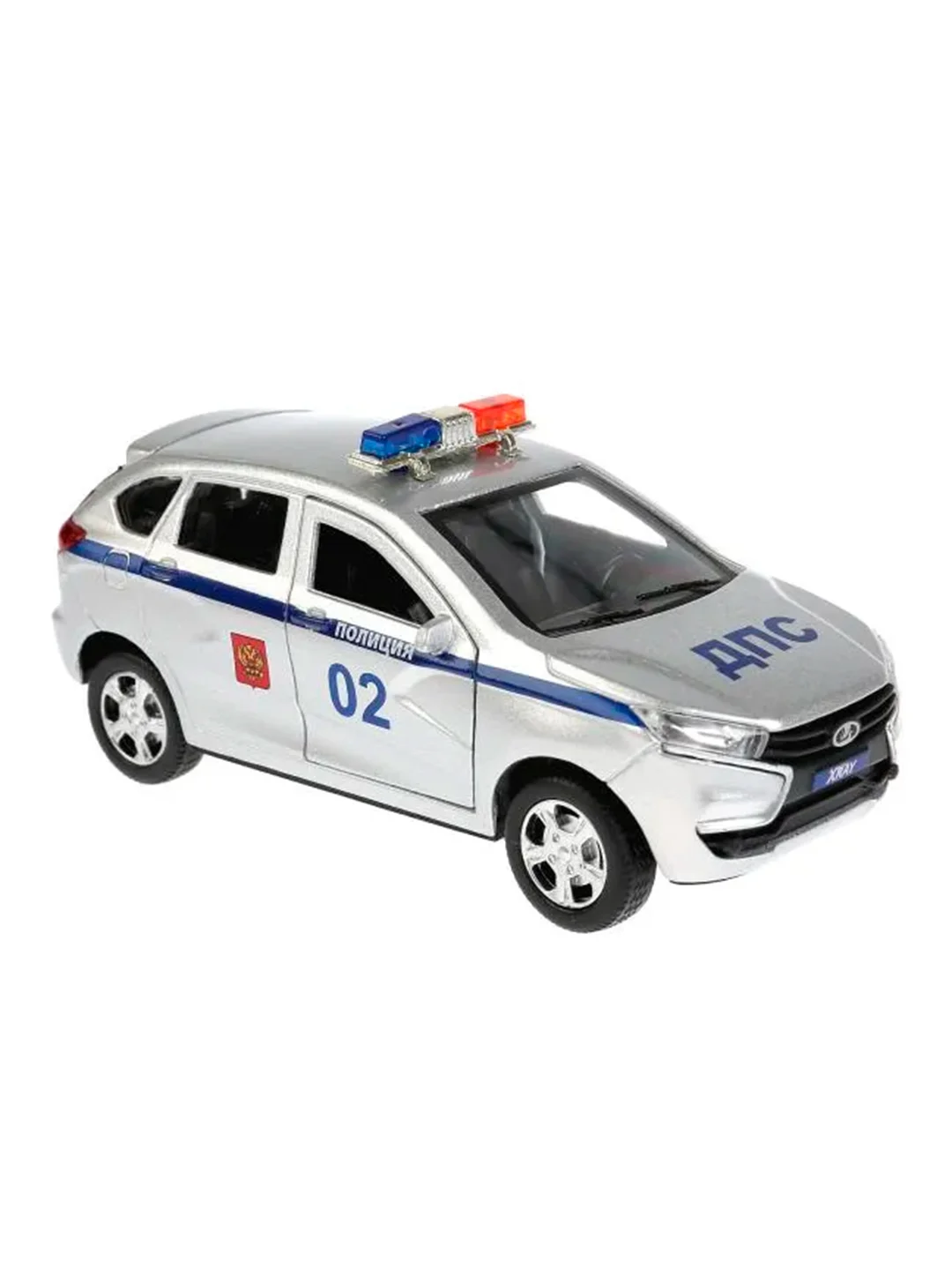 Металлическая модель Технопарк "LADA XRAY. Полиция", 12 см